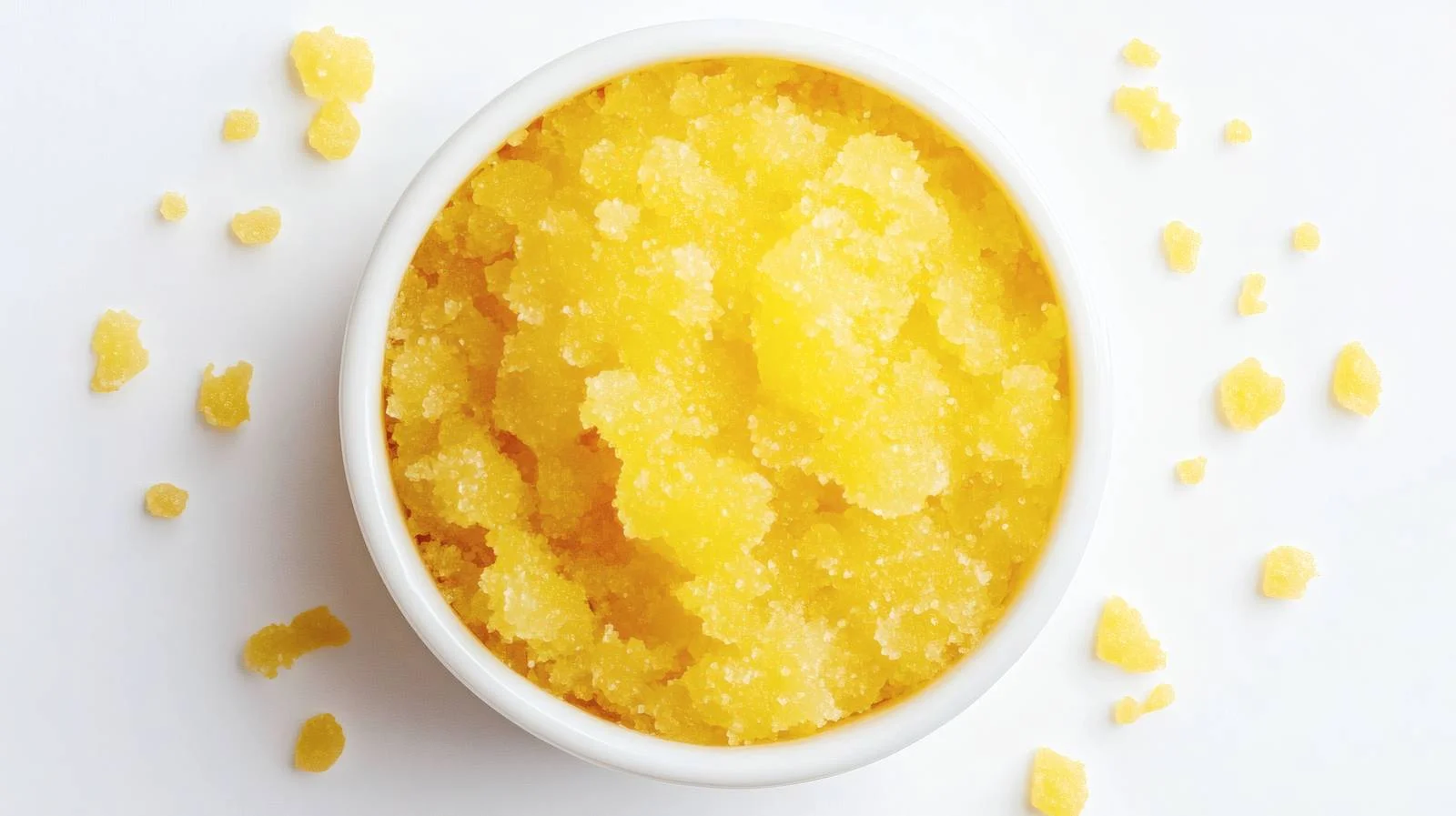 Bright Yellow Sugar Scrub Texture White — free download from Dotvec