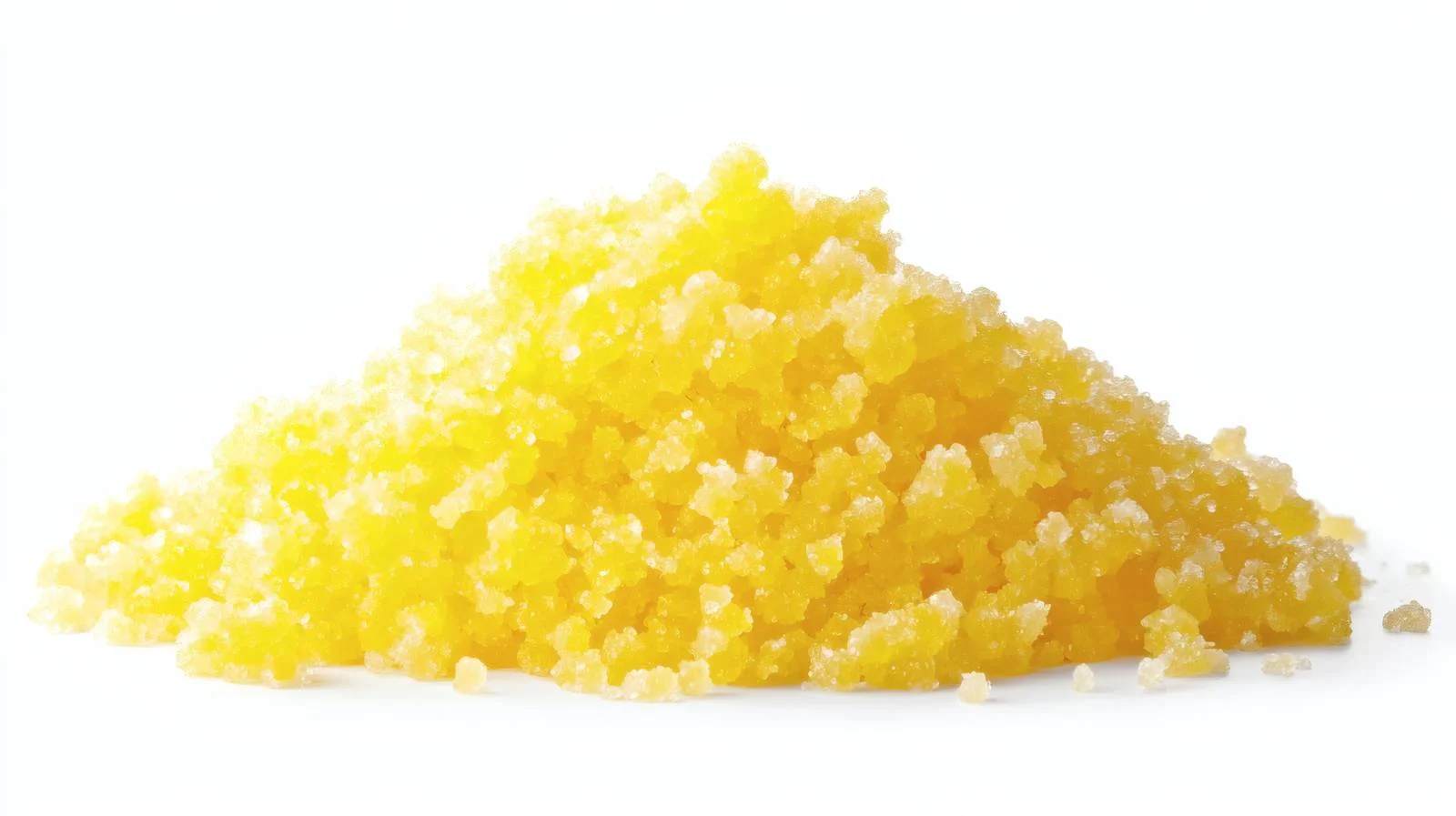 Vibrant Yellow Sugar Scrub Texture on White — free download from Dotvec