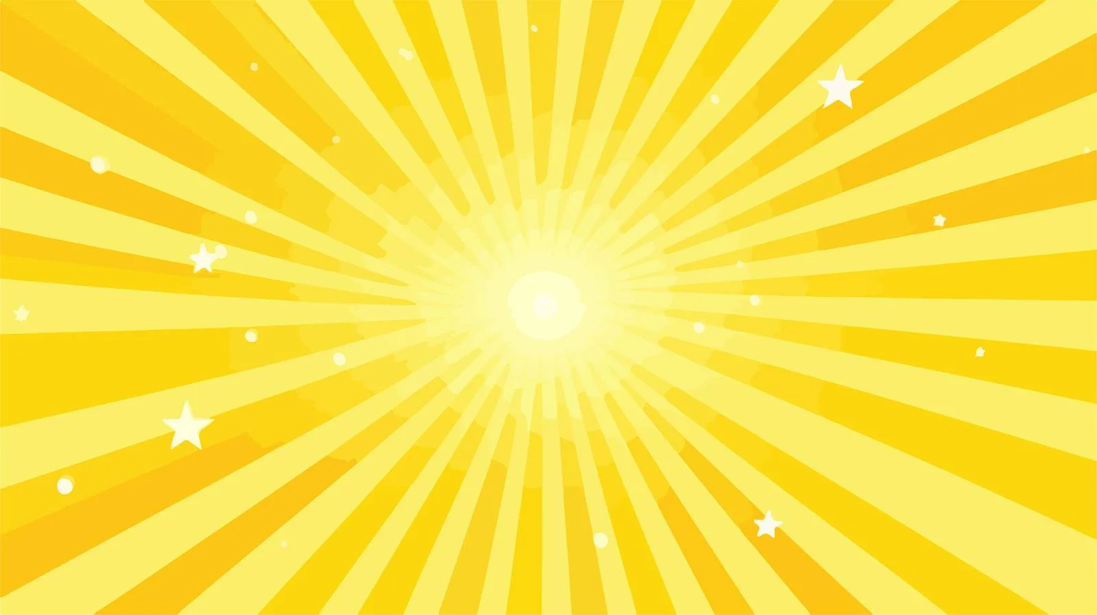 Yellow Sun Rays Cartoon Background — free download from Dotvec