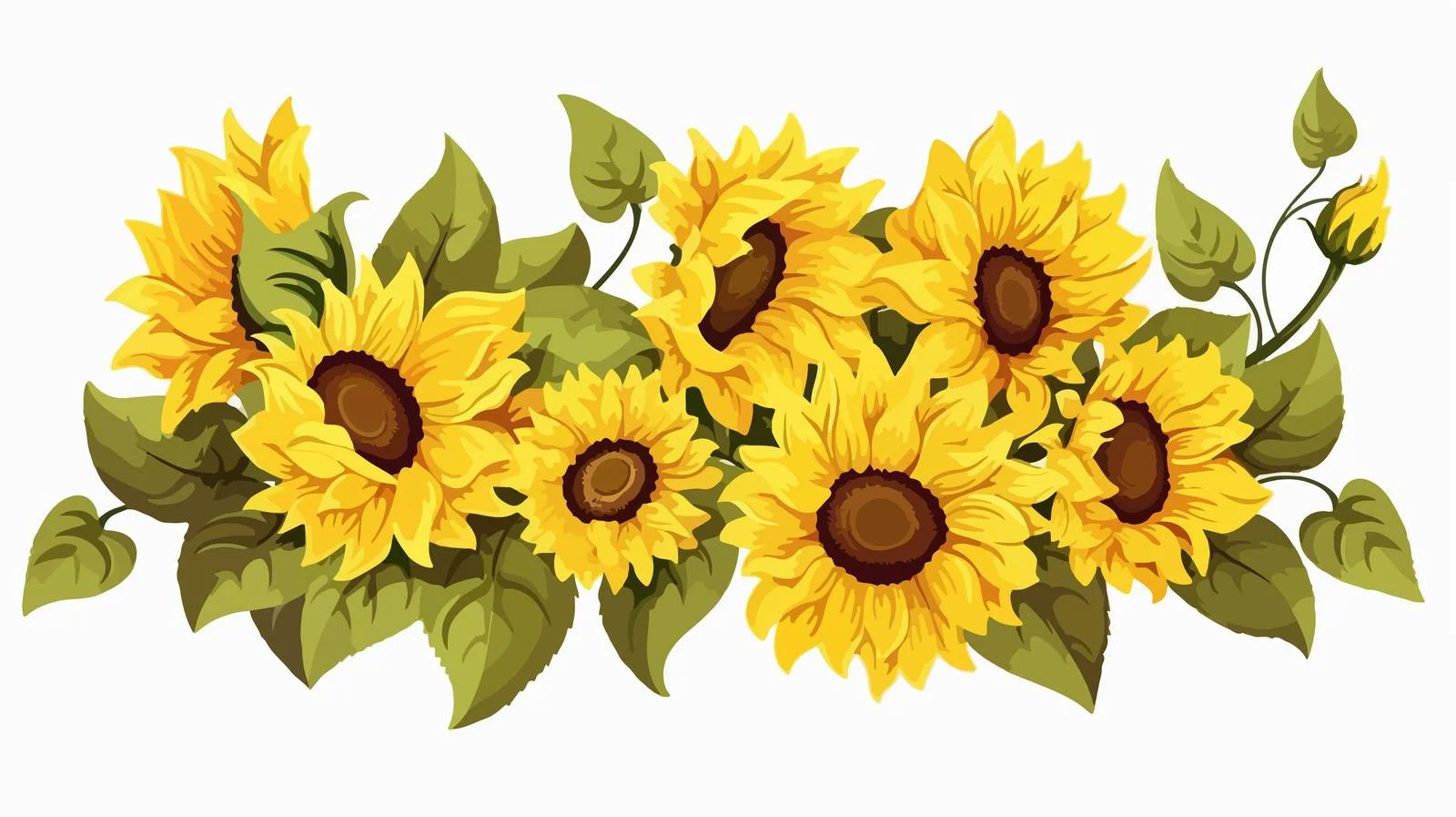Vibrant Sunflowers for Spring Decor — free download from Dotvec