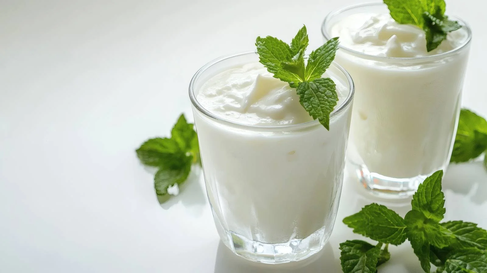 Refreshing Yogurt Drink Ayran on White — free download from Dotvec