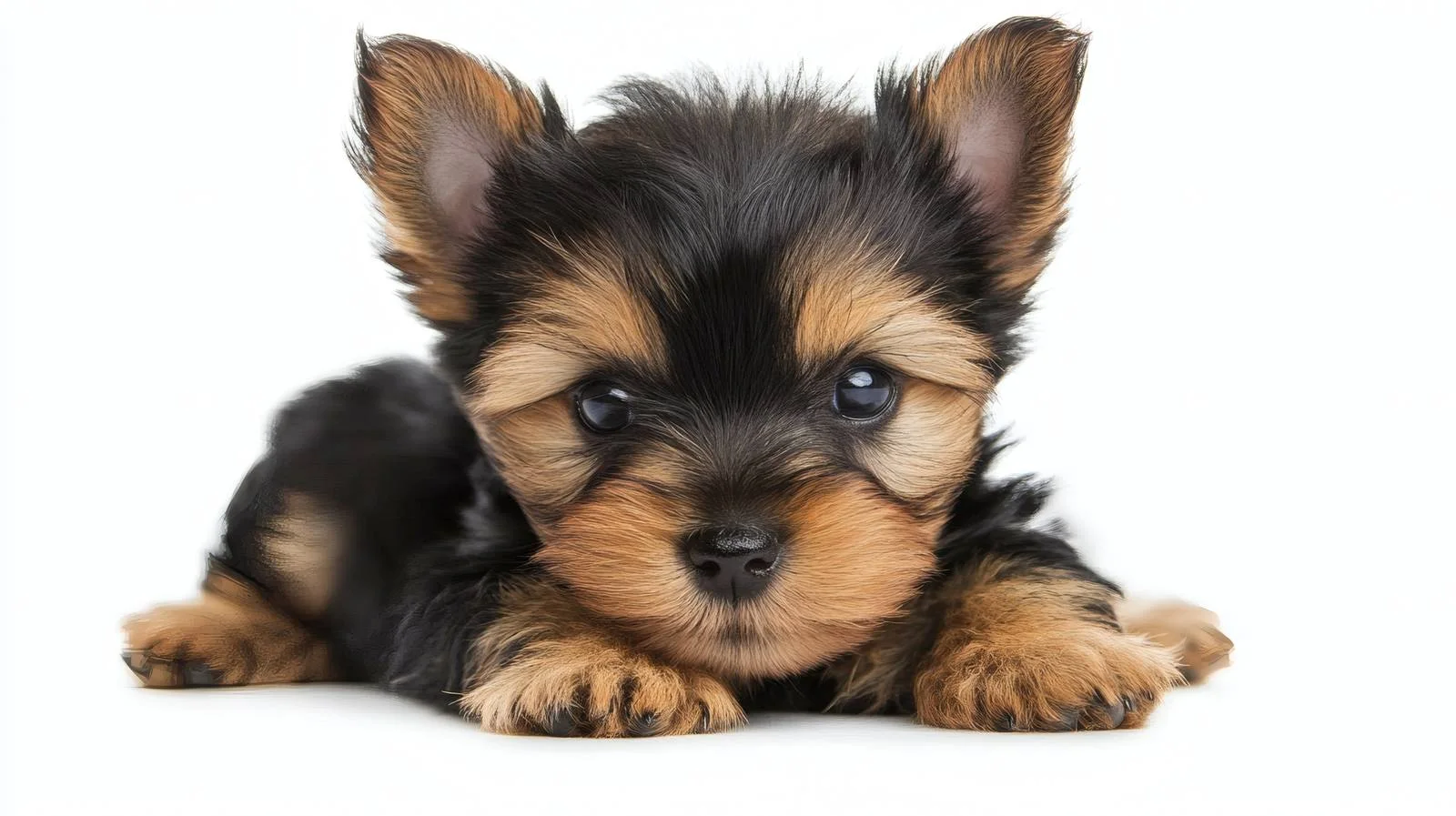 Adorable Yorkshire Terrier Puppy on White — free download from Dotvec