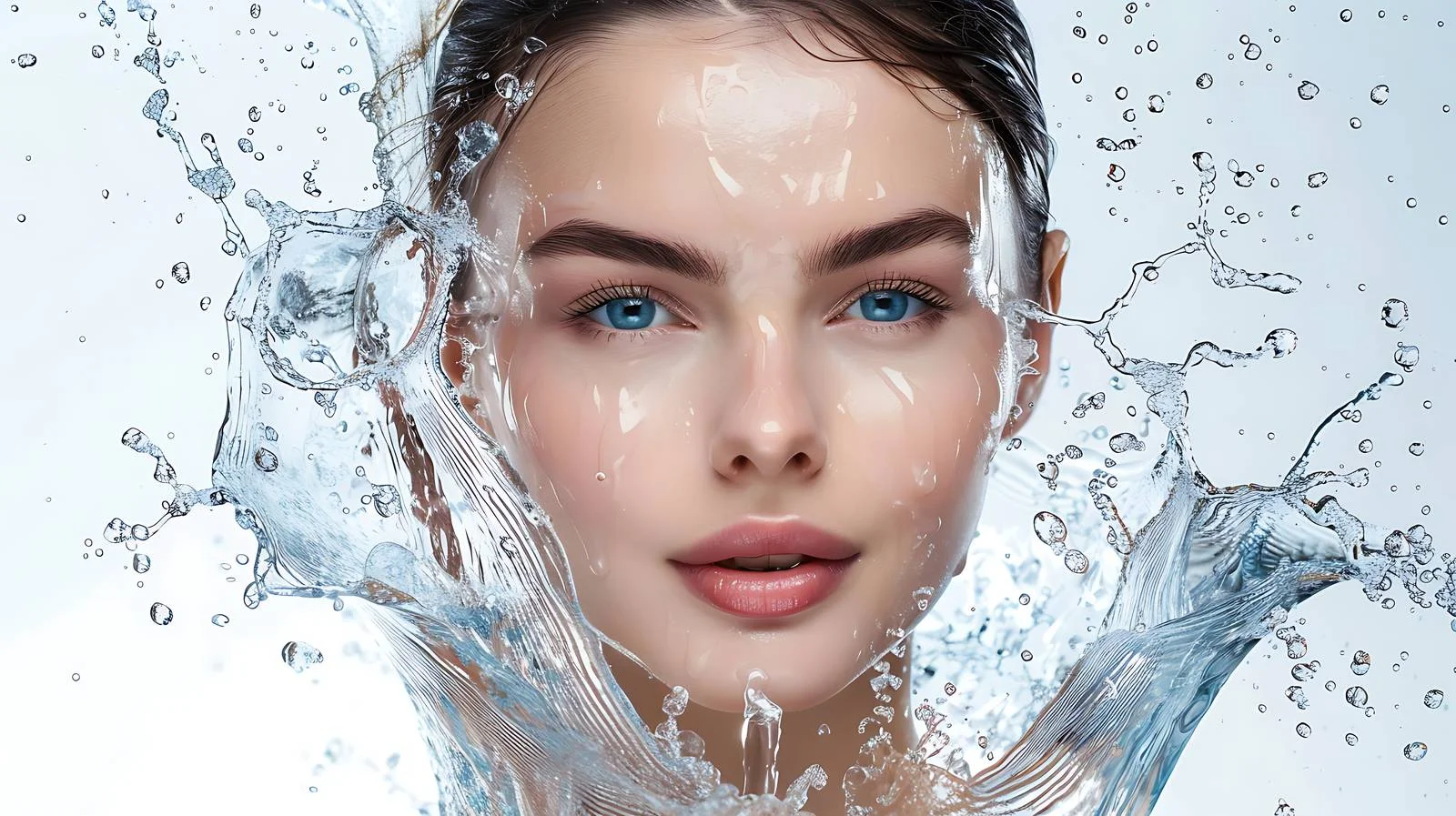 Radiant young woman with fresh clear skin — free download from Dotvec