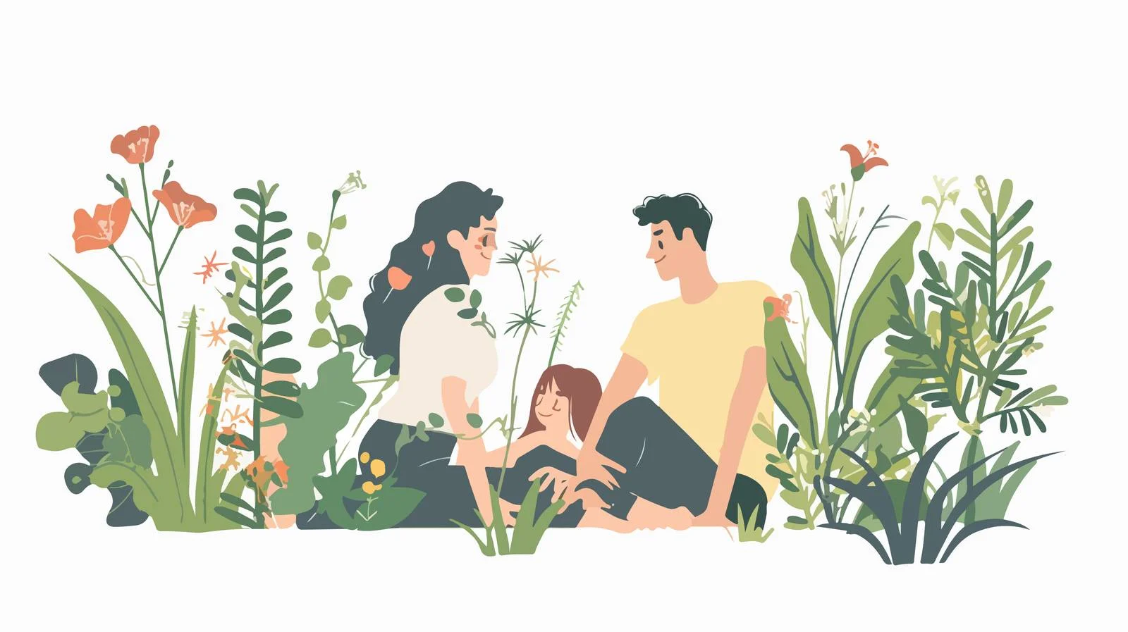 Young Couple Relax in Garden — free download from Dotvec