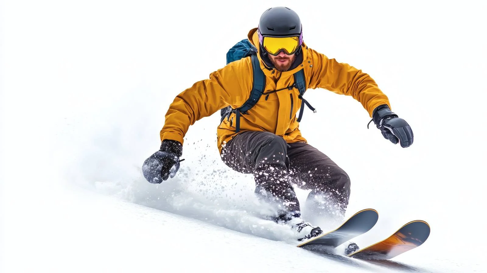 Thrilling Snowboarding in Isolated Mountain Setting — free download from Dotvec