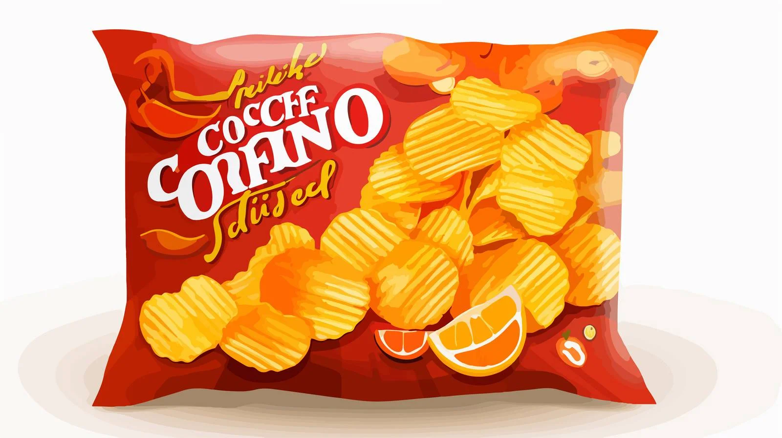 Vibrant Potato Chips Packaging Design