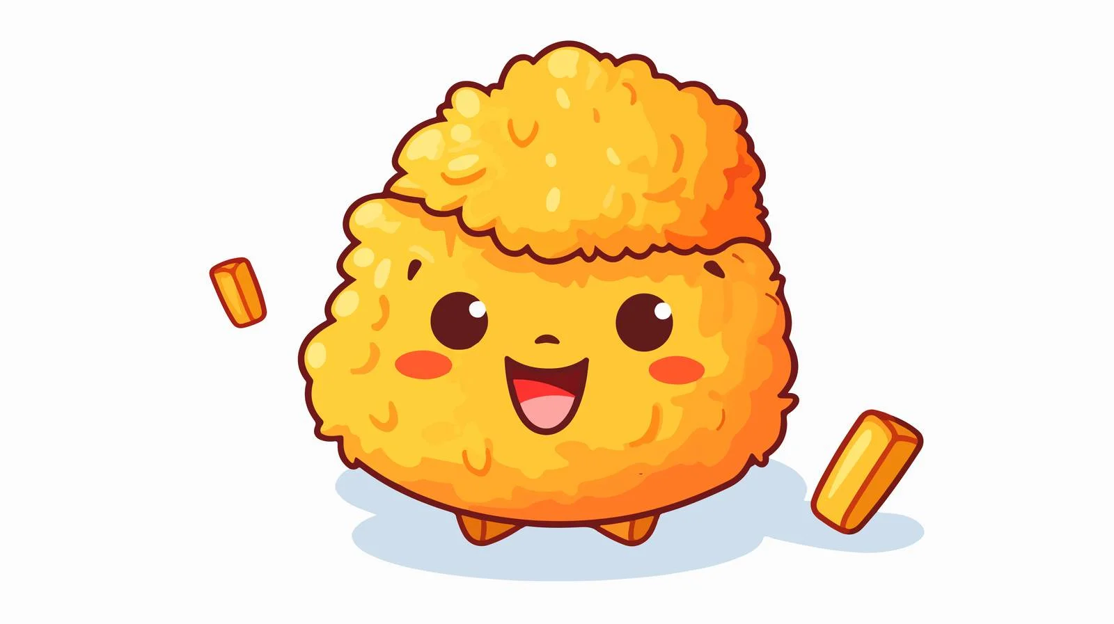 Delicious Chicken Nugget Vector Illustration