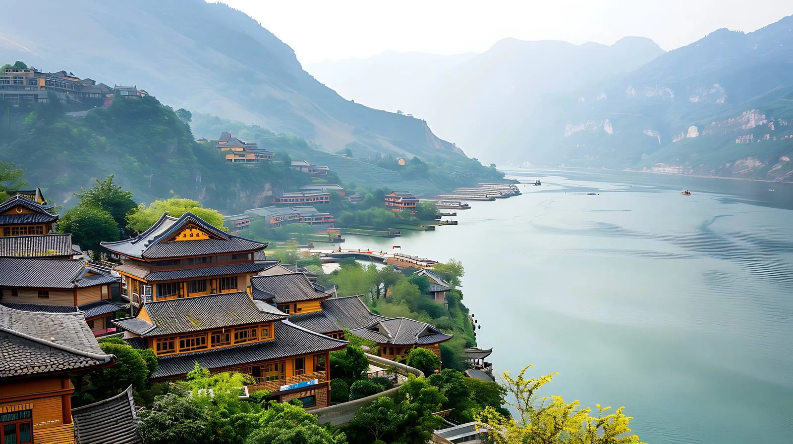 Tranquil Scenery of Yunnan's Yangtze River — free download from Dotvec