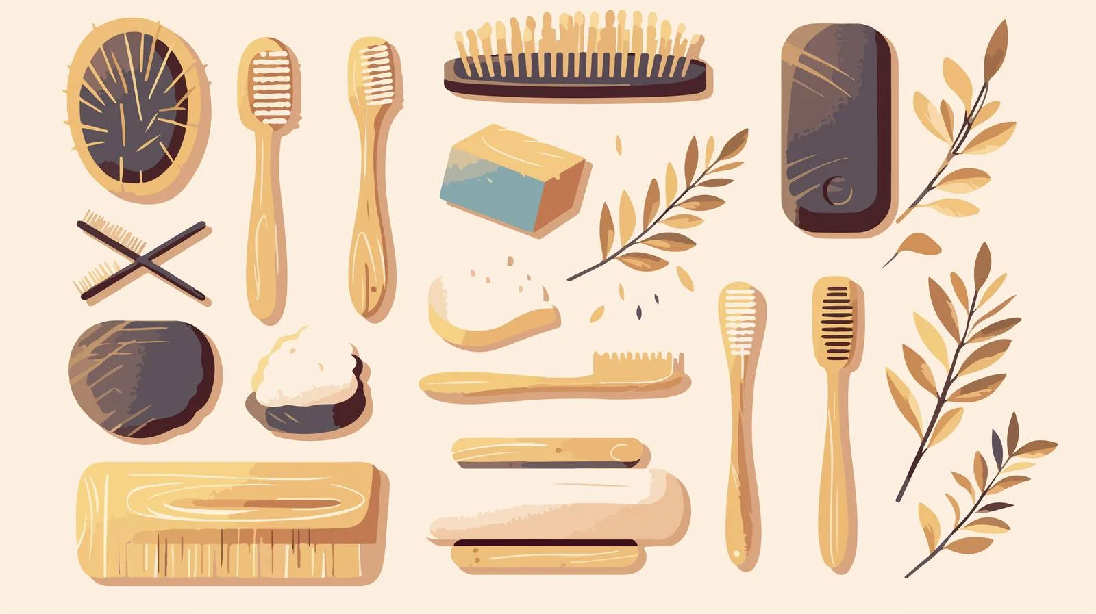 Eco-Friendly Reusable Hygiene Items Illustration — free download from Dotvec