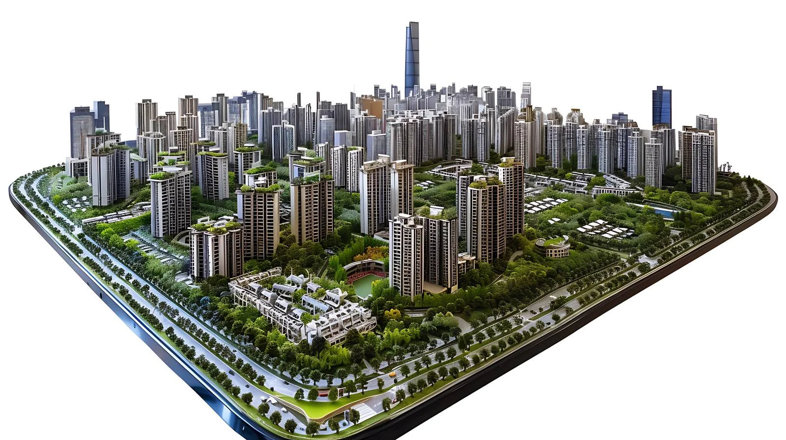 Modern Zhengdong New Area Building Architecture — free download from Dotvec