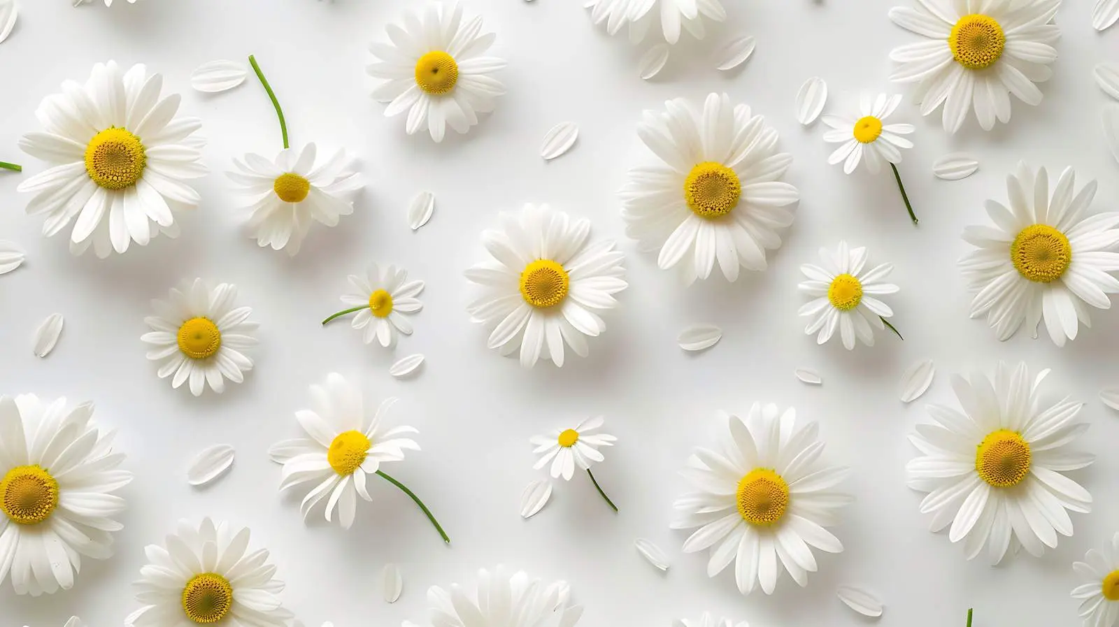 Beautiful Chamomile Daisies Pattern Design — free download from Dotvec