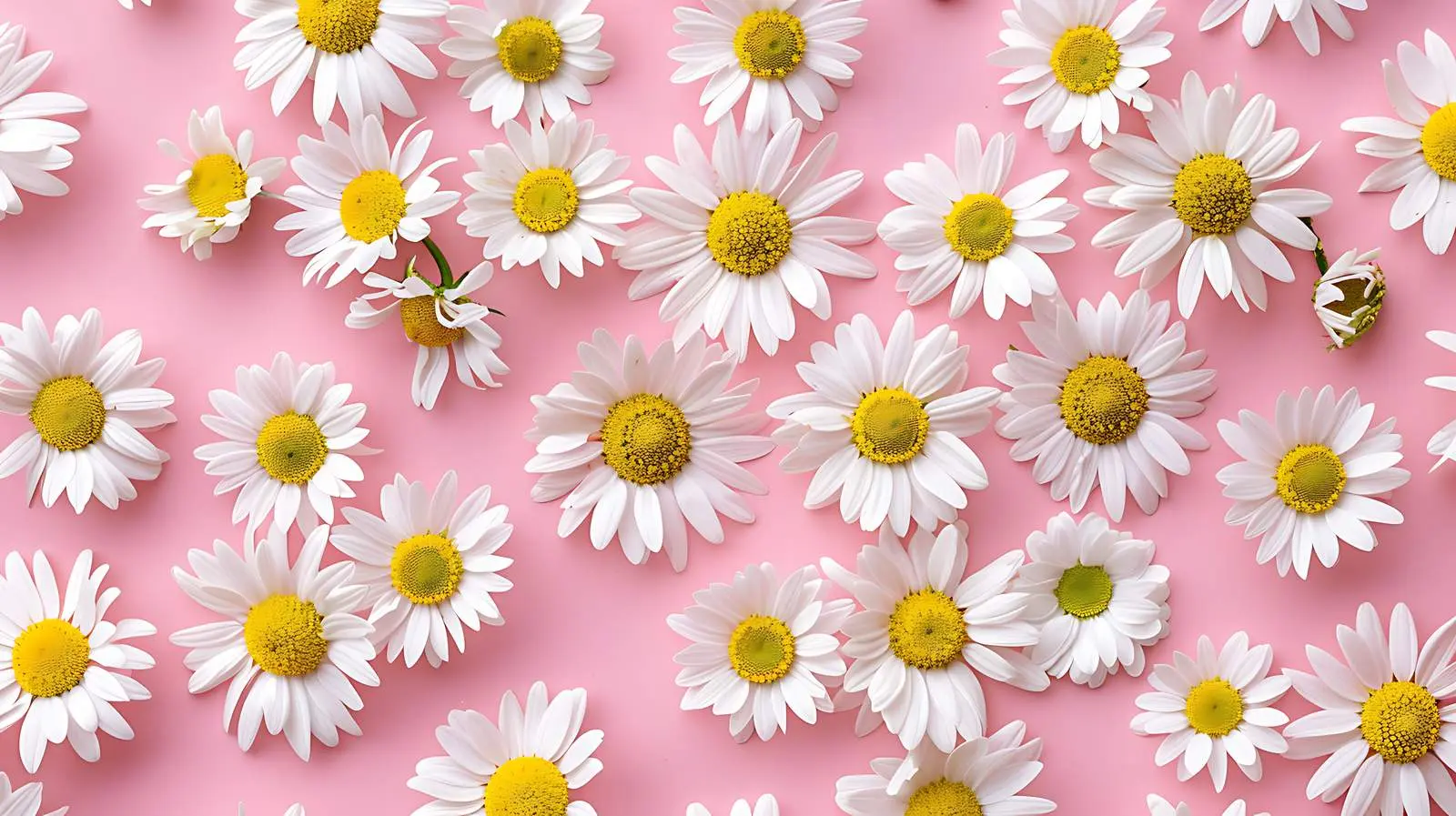 Beautiful Chamomile Daisies Floral Pattern – free seam image from Dotvec
