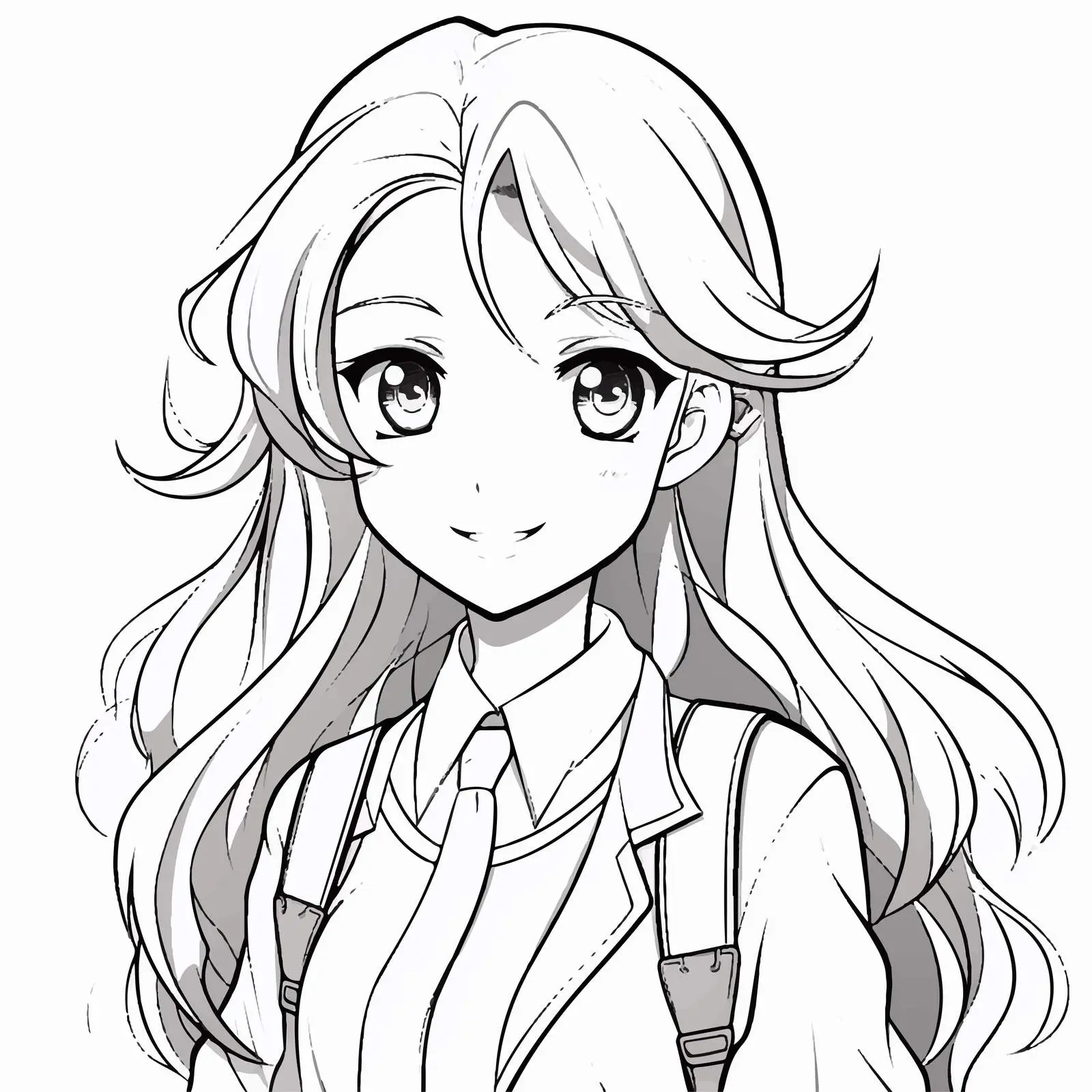 Beautiful Female Doodle Vector Outline — free download from Dotvec