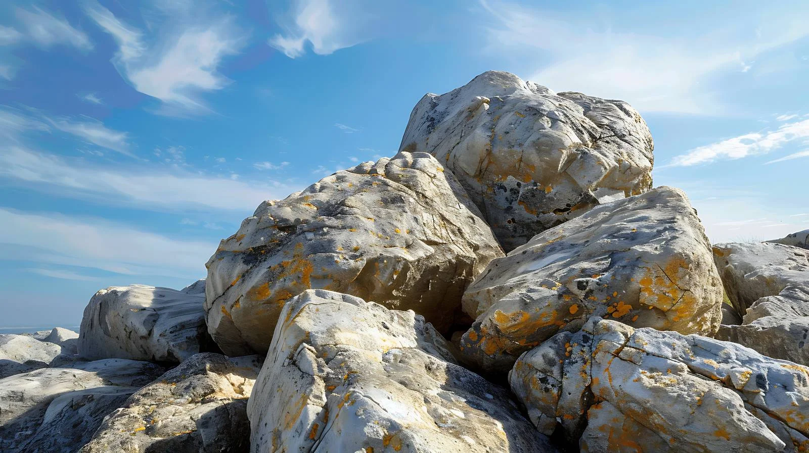 Majestic Rock Formation under Blue Sky — free download from Dotvec