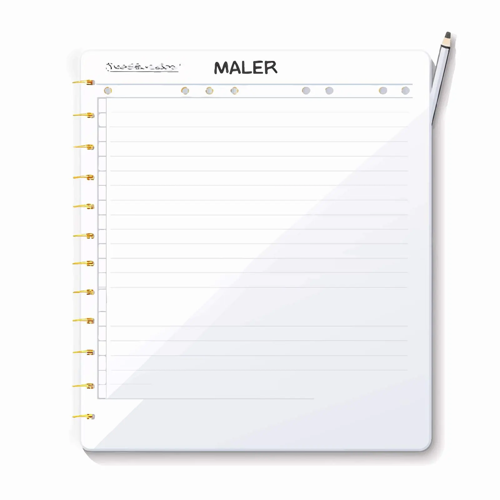 Weekly Lesson Plan Notepad Vector Template — free download from Dotvec