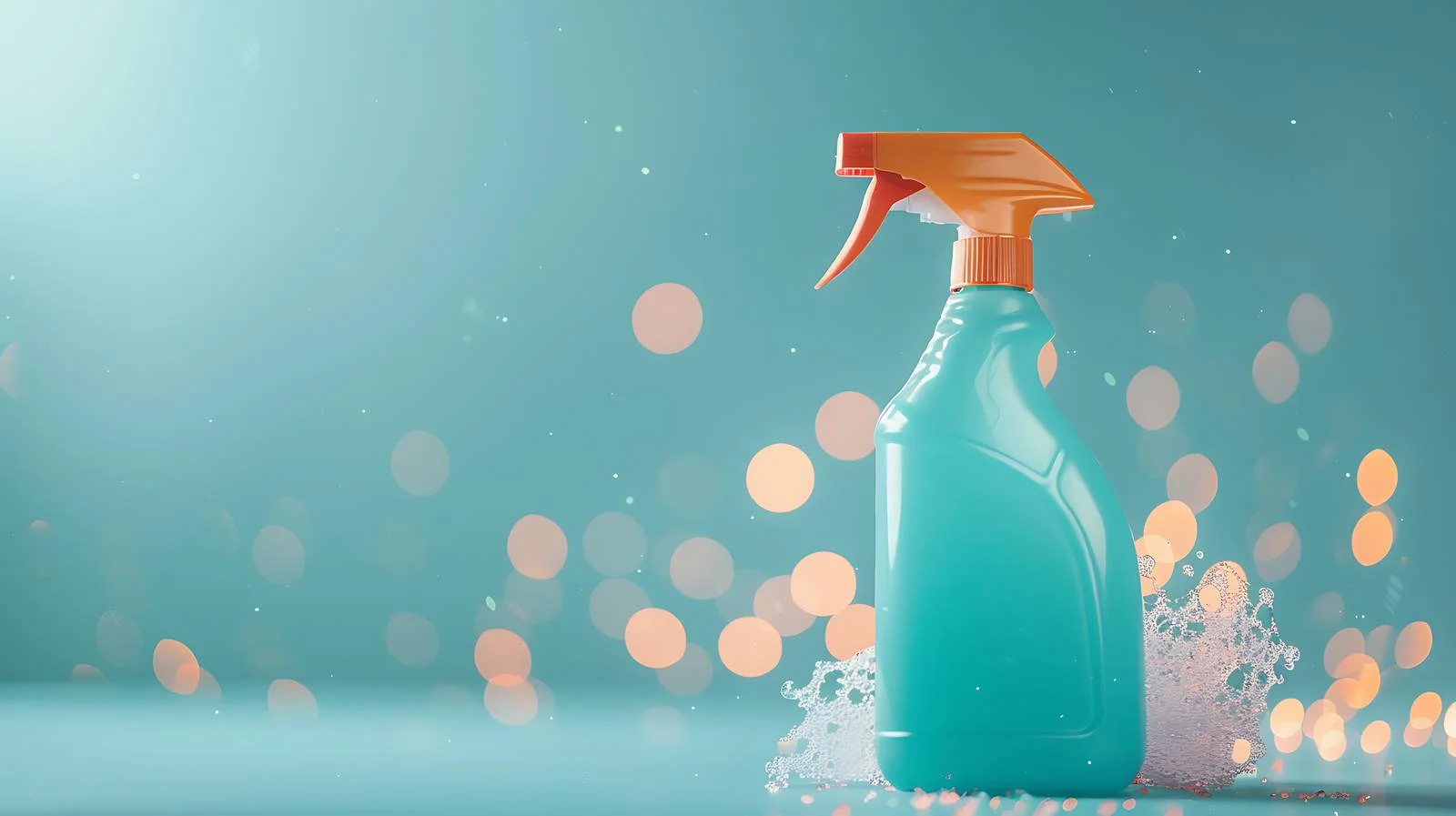 Sparkling Cleaning Supplies in Soft Focus — free download from Dotvec