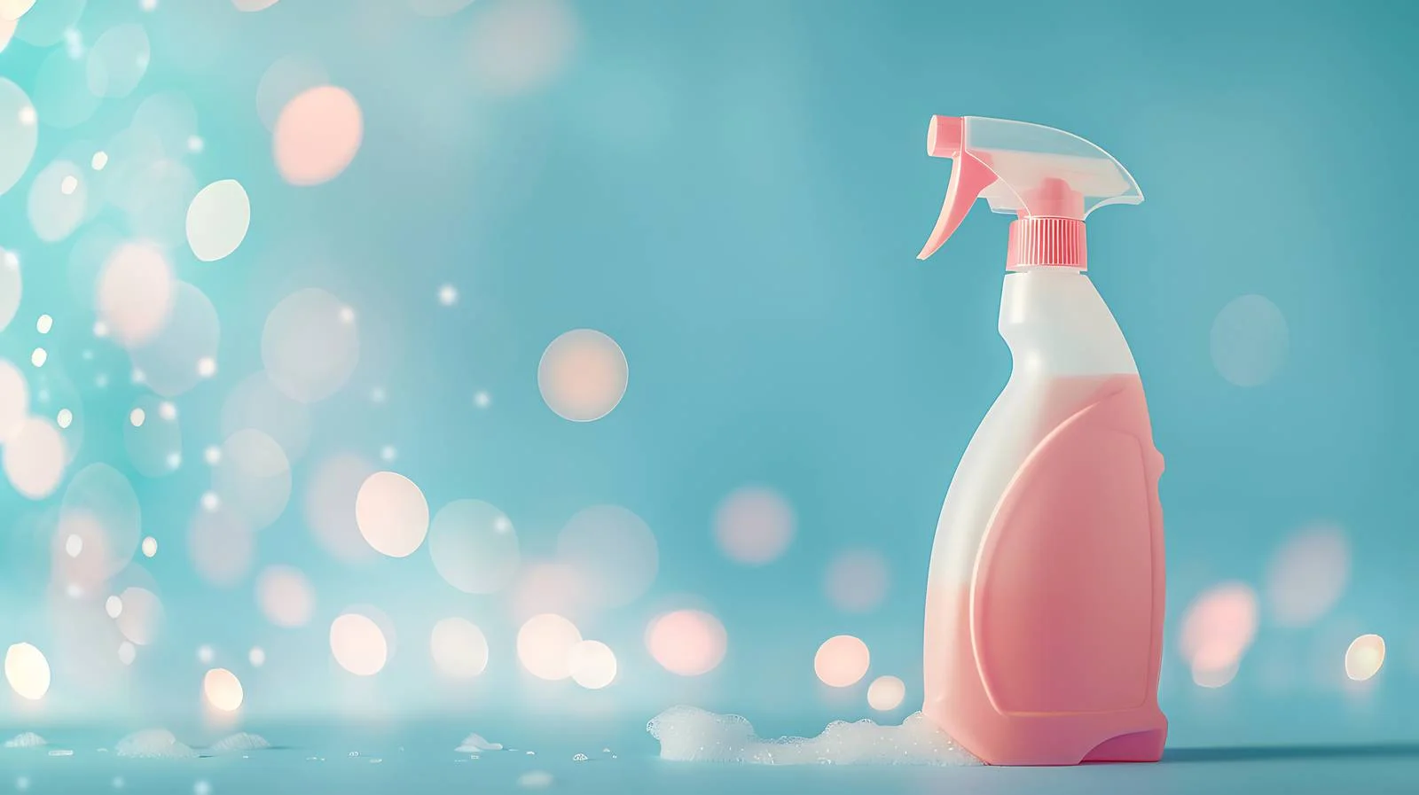 Cleaning Supplies with Bokeh Background — free download from Dotvec