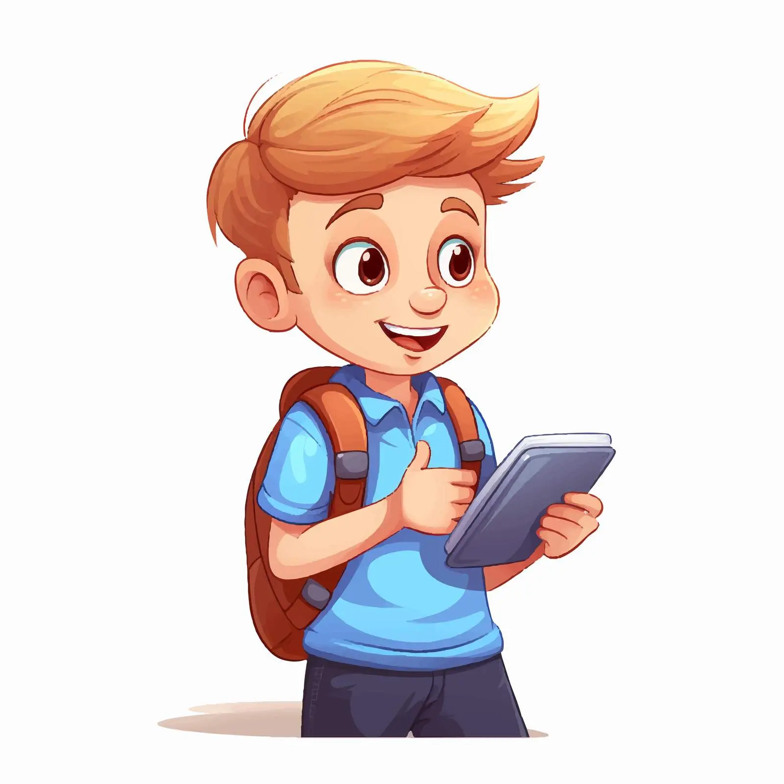 Boy Engaged in Online Learning with Smartphone – free virtual classroom image from Dotvec