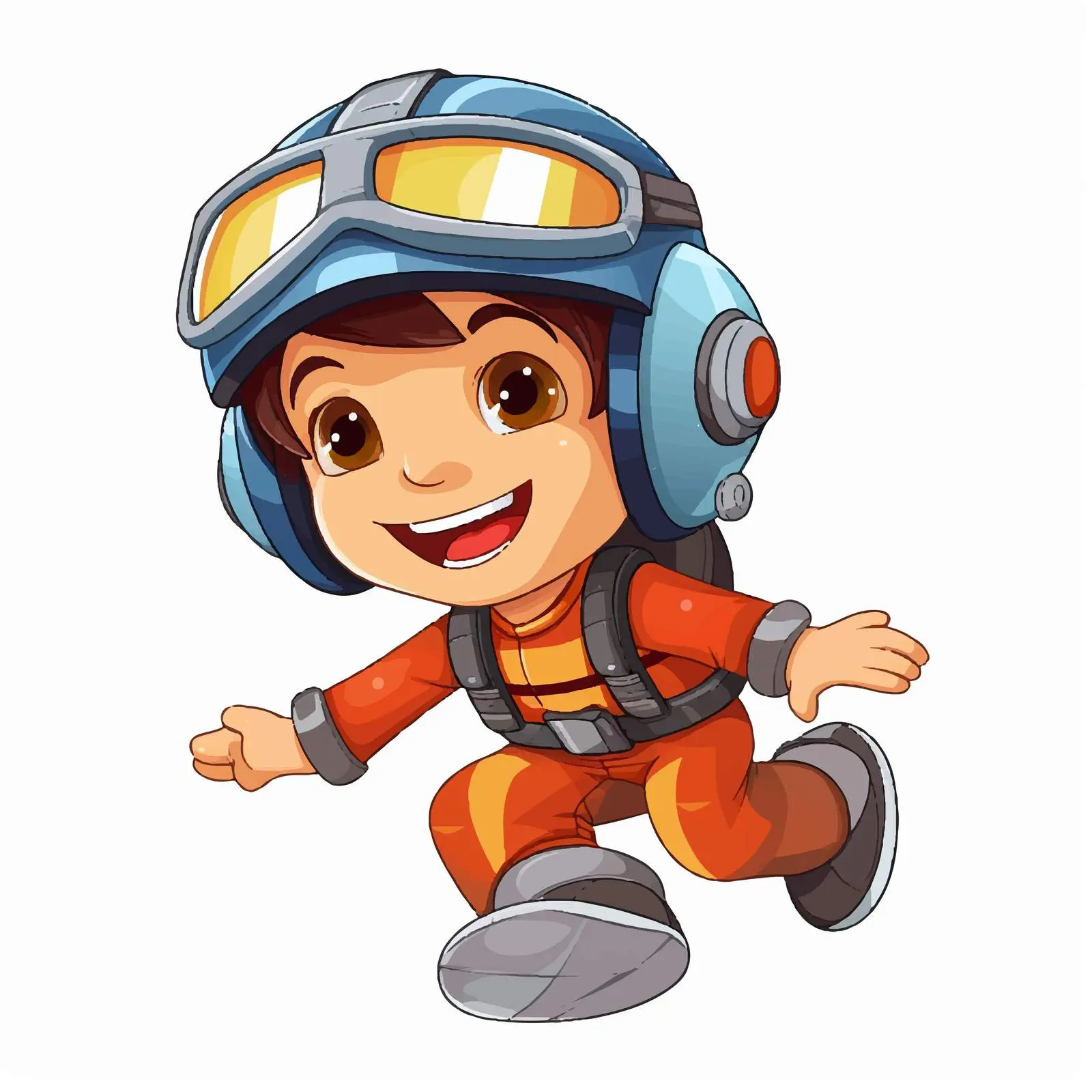 Boy Playing with Airplane Toy Illustration — free download from Dotvec