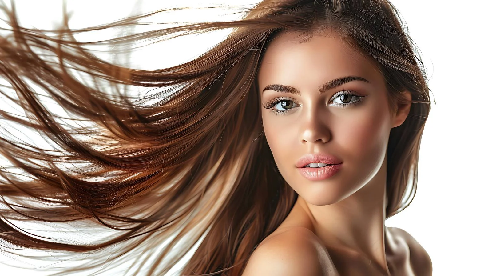 Exquisite Portrait of a Striking Model with Elegance — free download from Dotvec