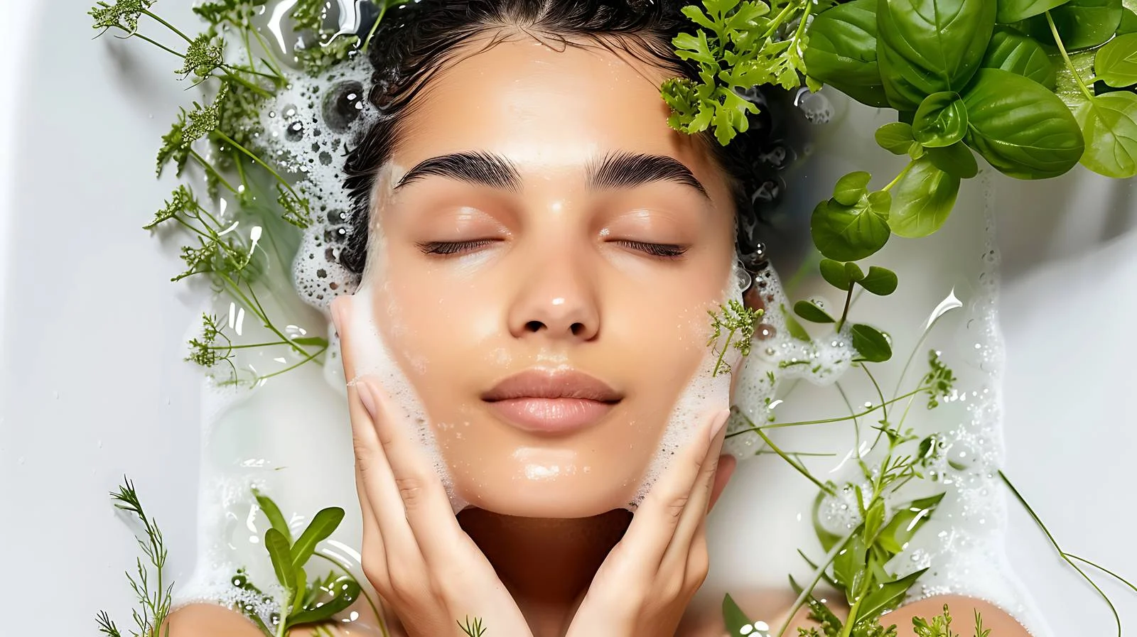 Graceful lady indulges in tranquil warmth — free download from Dotvec