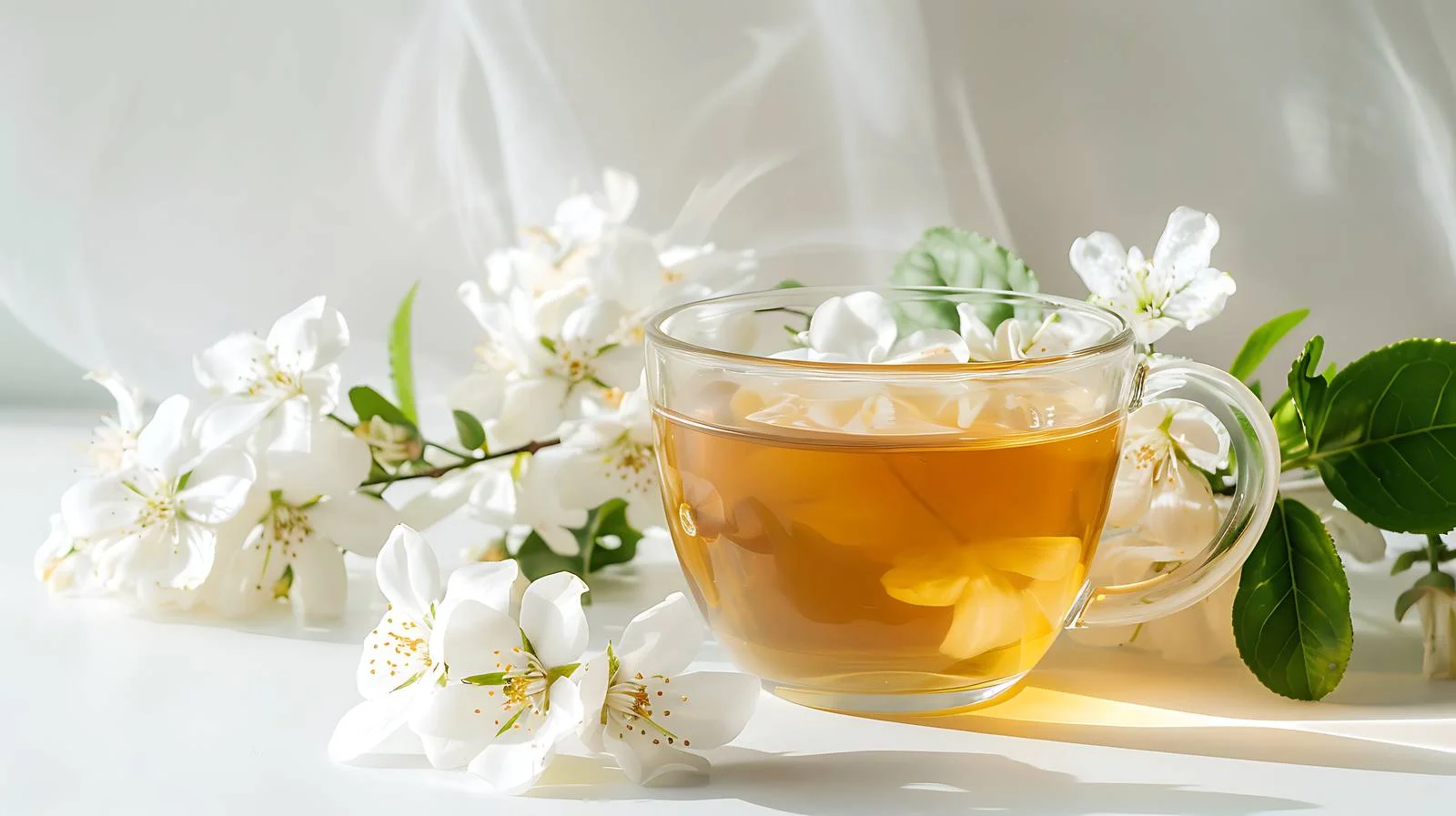 Tranquil Scene with Jasmine Tea — free download from Dotvec