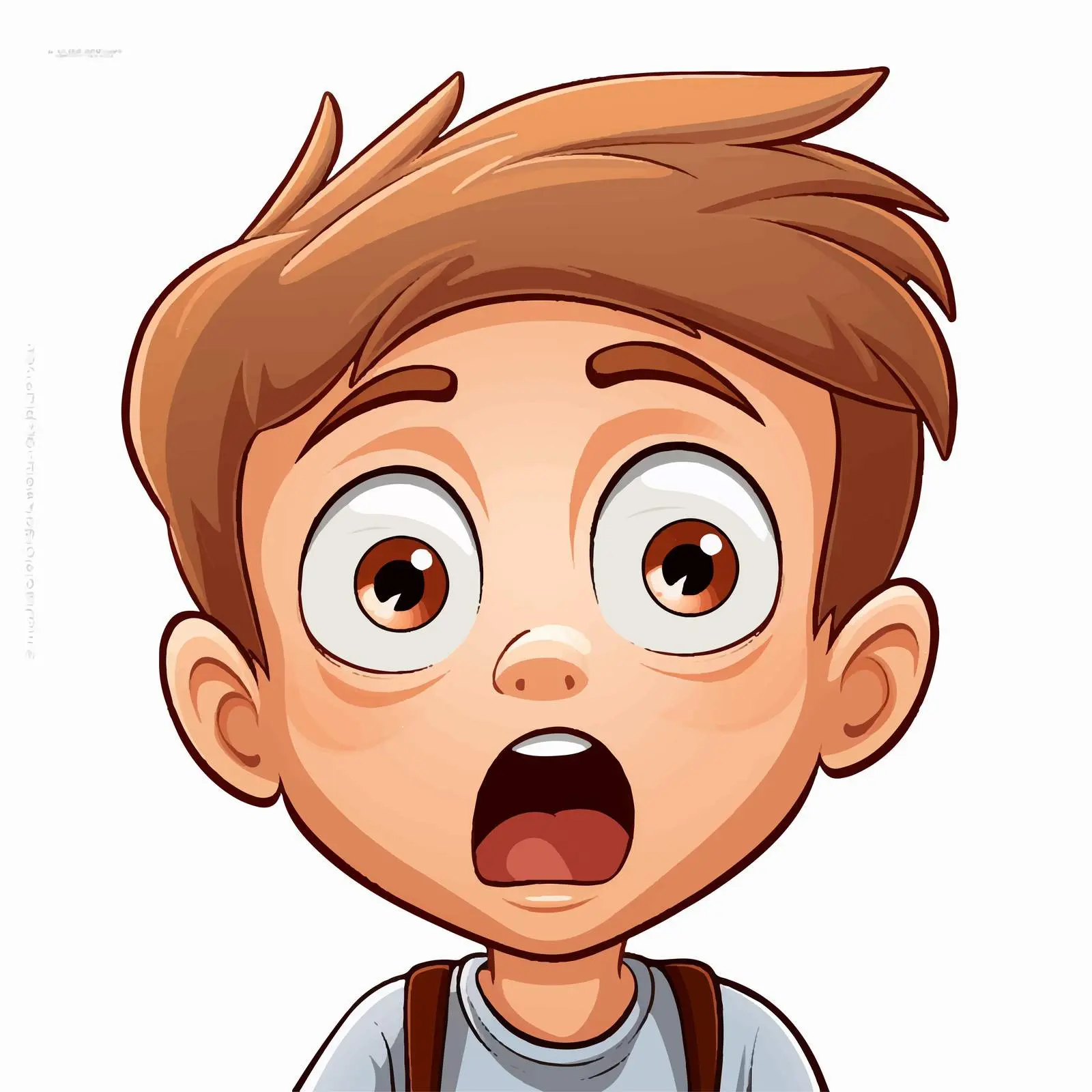 Surprised Cartoon Boy Vector Illustration — free download from Dotvec