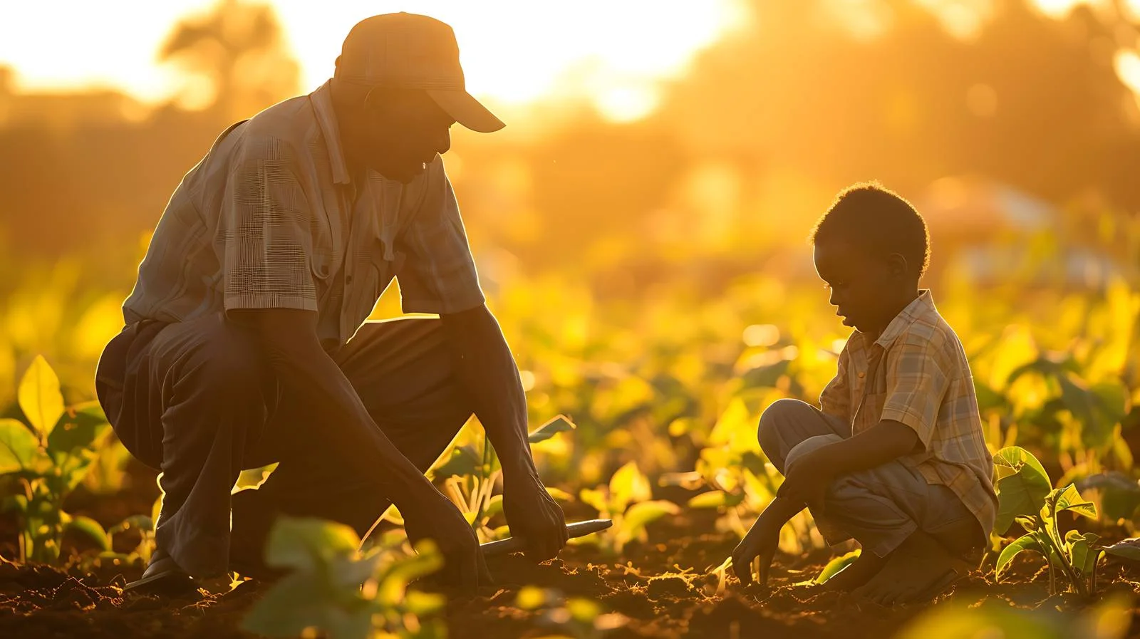 Inter-generational Cassava Farming Lesson — free download from Dotvec