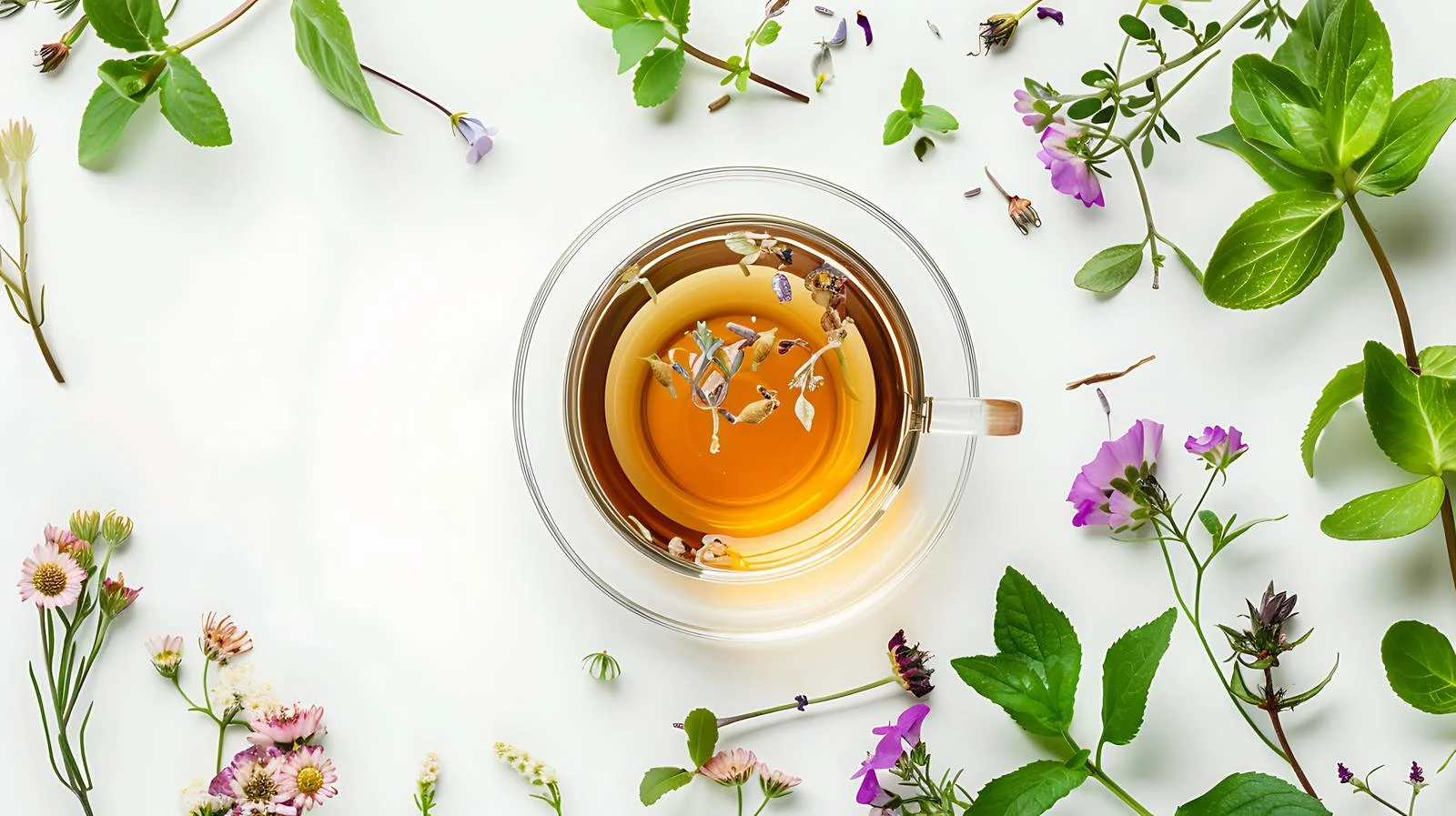 Savoring Herbal Tea Amidst Lush Greenery — free download from Dotvec