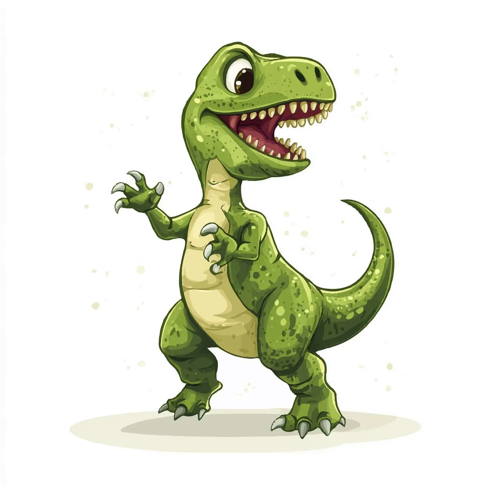 Cheerful Dancing Dinosaur Vector Art – free dinosaur theme image from Dotvec