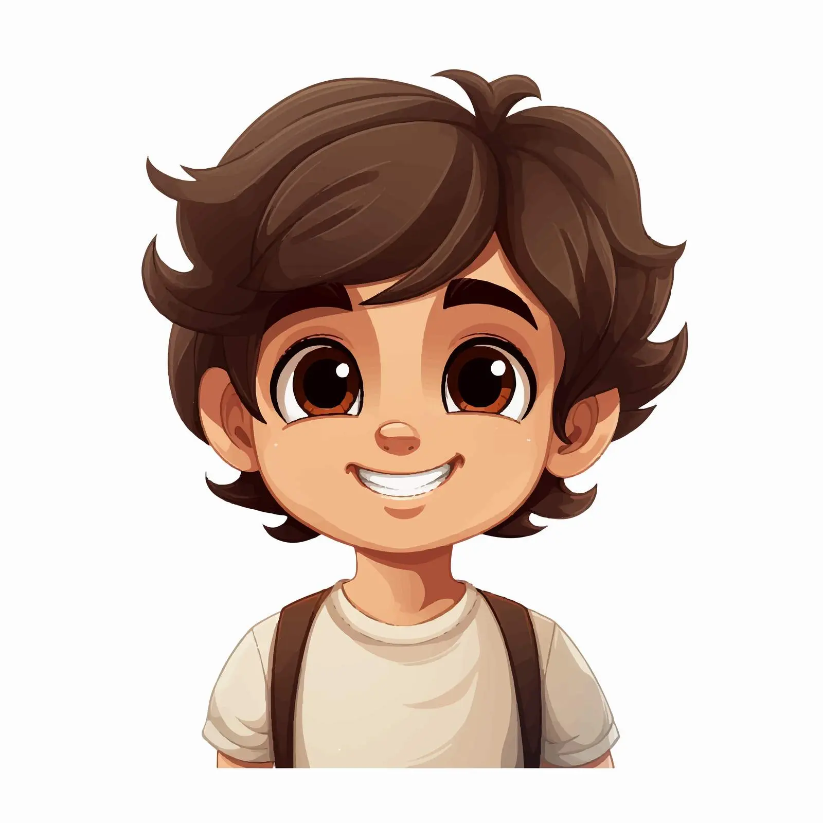 Cheerful Young Boy with Charming Smile — free download from Dotvec