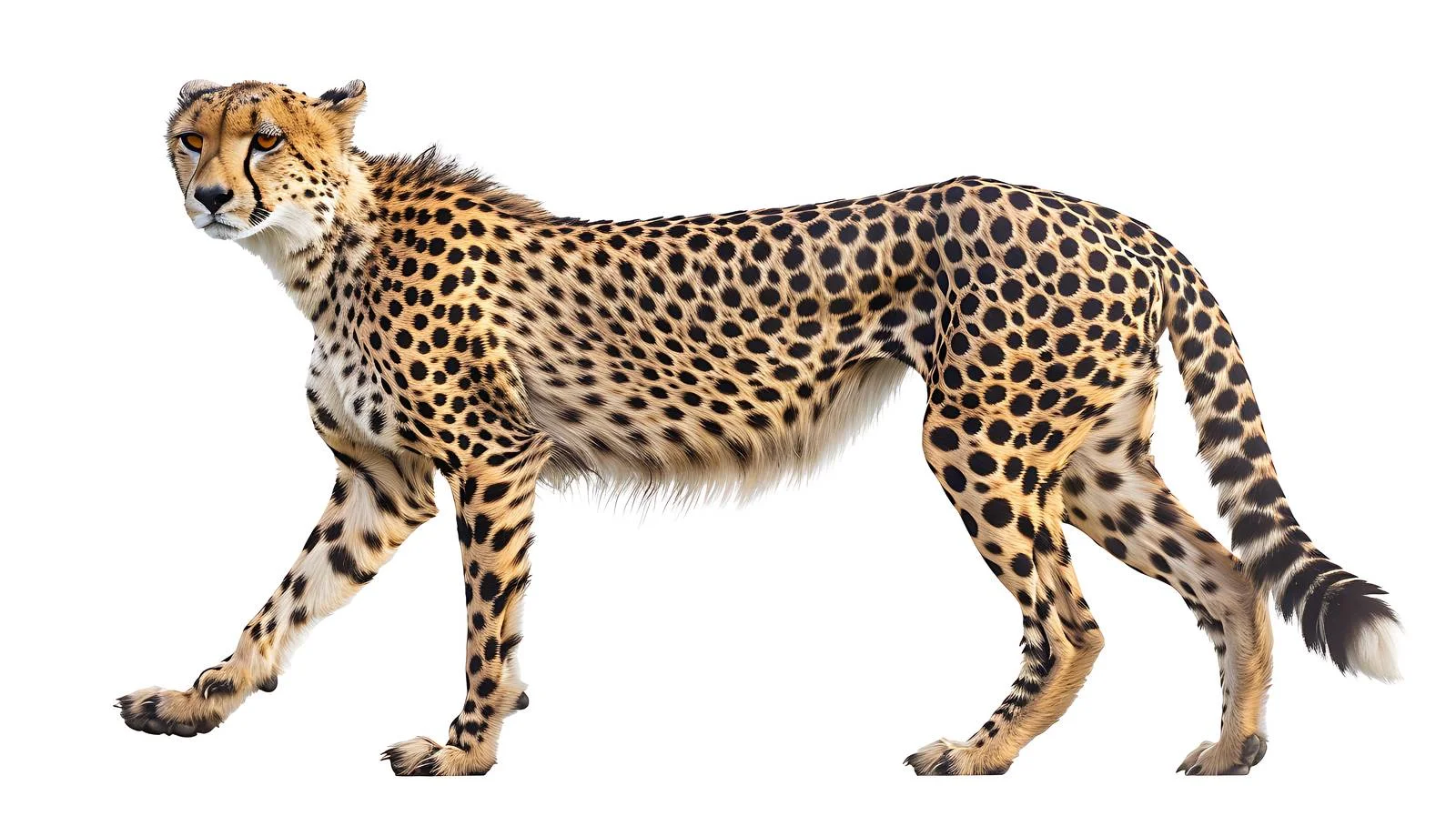 Majestic Cheetah on White Background — free download from Dotvec