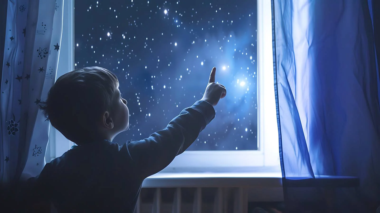 Youth Dreaming Under Starlit Windowsill — free download from Dotvec