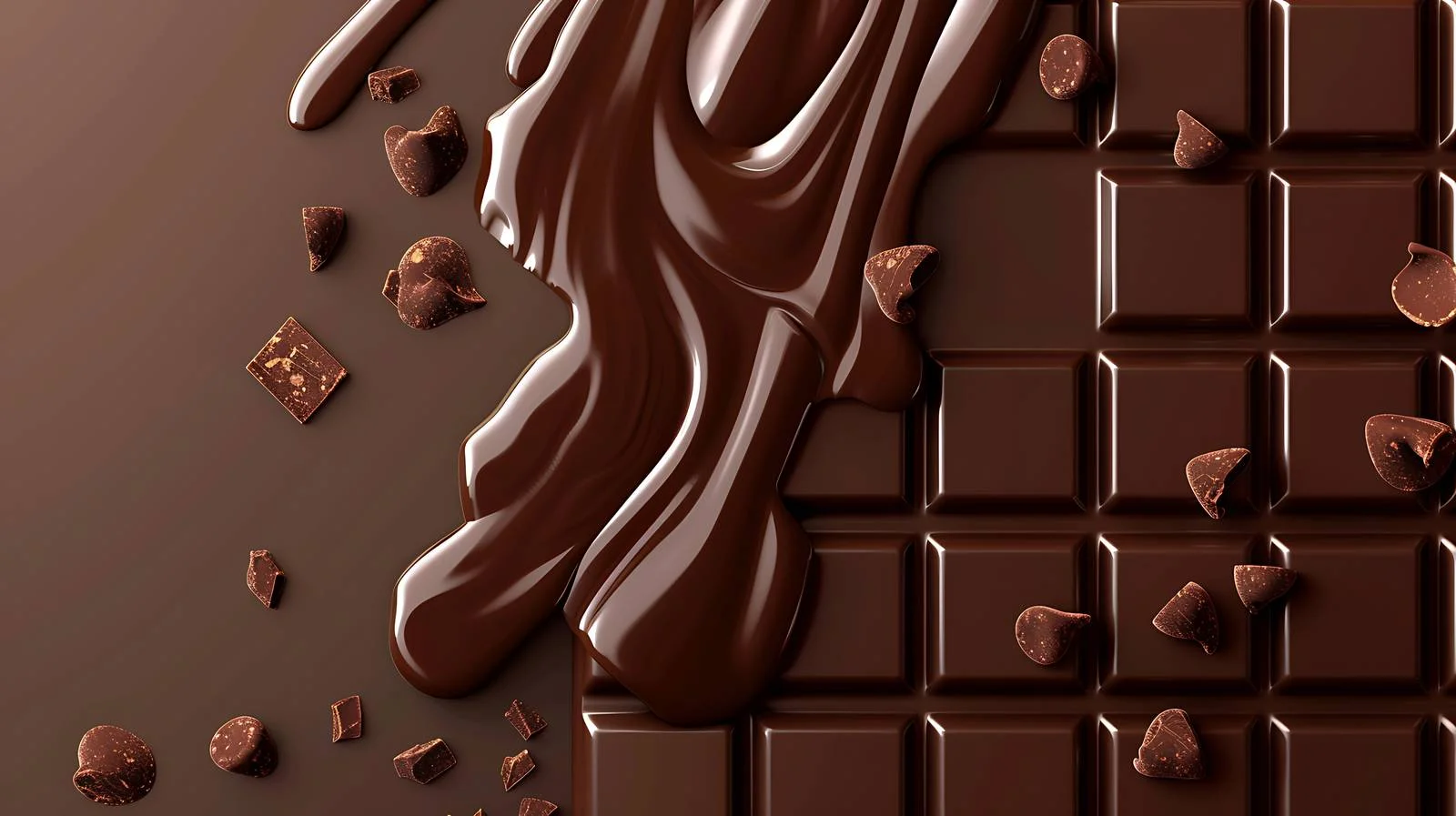 Decadent Dark Chocolate Bar with Dripping — free download from Dotvec