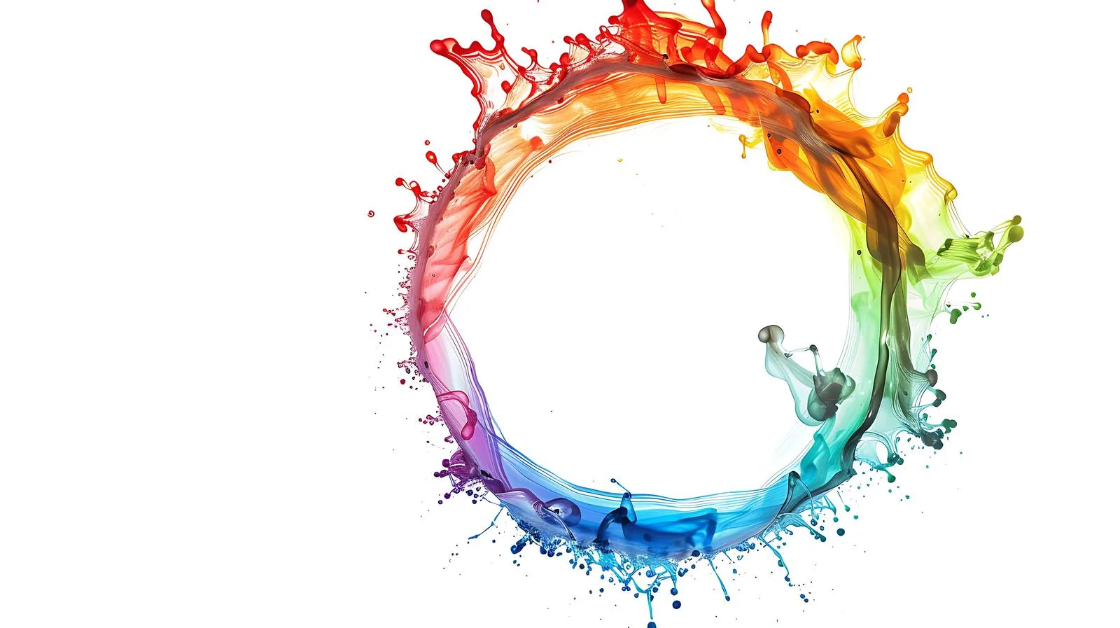 Vibrant circular gasoline stain on asphalt — free download from Dotvec