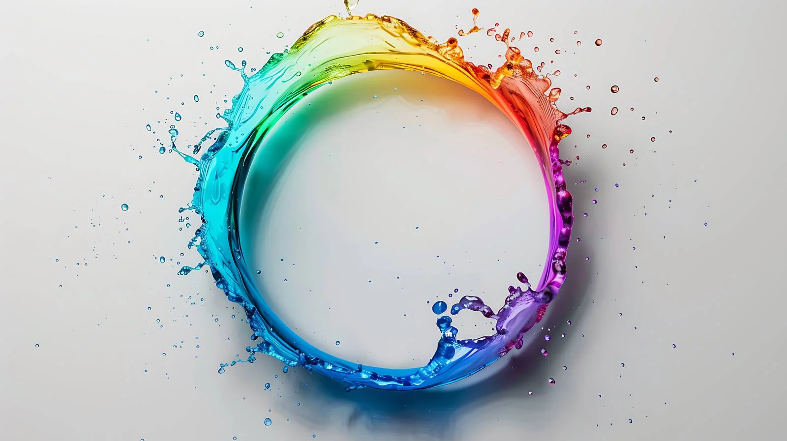 Vibrant Round Gasoline Stain Asphalt Colorful — free download from Dotvec