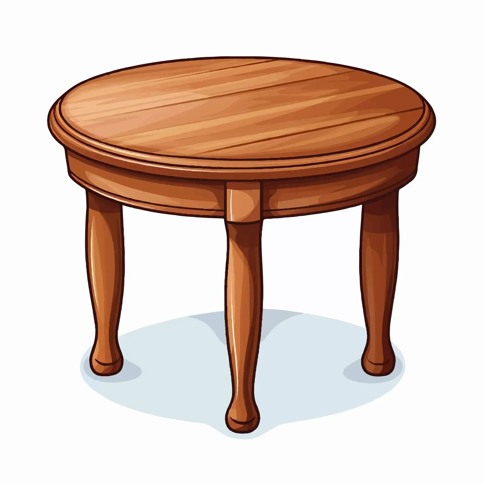 Classic Cartoon Table Vector Illustration — free download from Dotvec