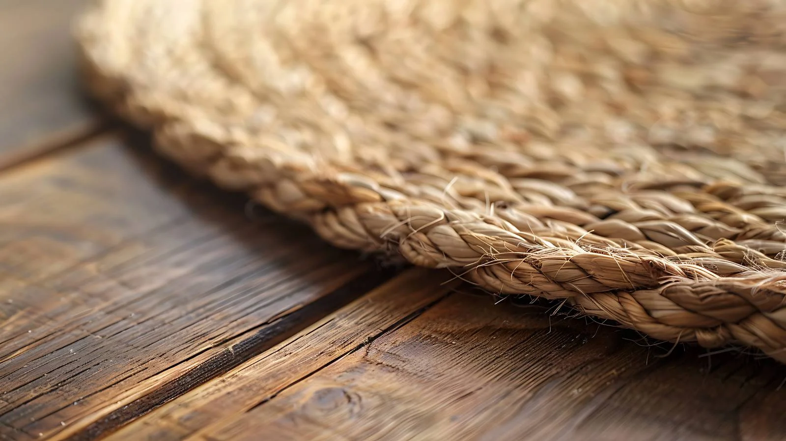 Rustic wicker mat on wooden table — free download from Dotvec