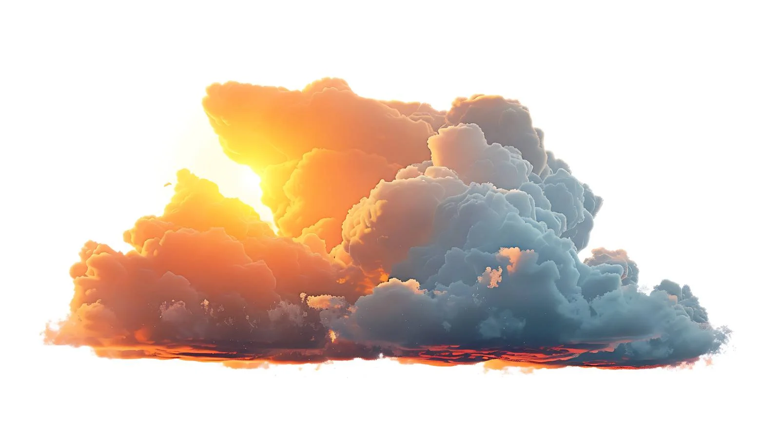 Radiant Sunset Sky with Illuminated Clouds — free download from Dotvec