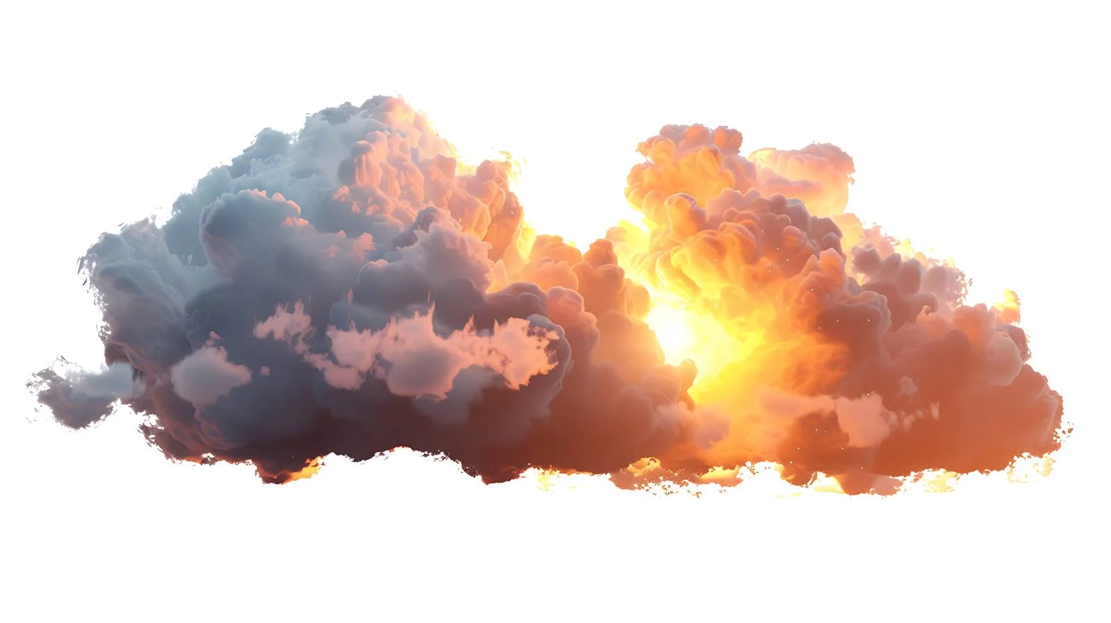 Sunset illuminating evening sky with clouds — free download from Dotvec