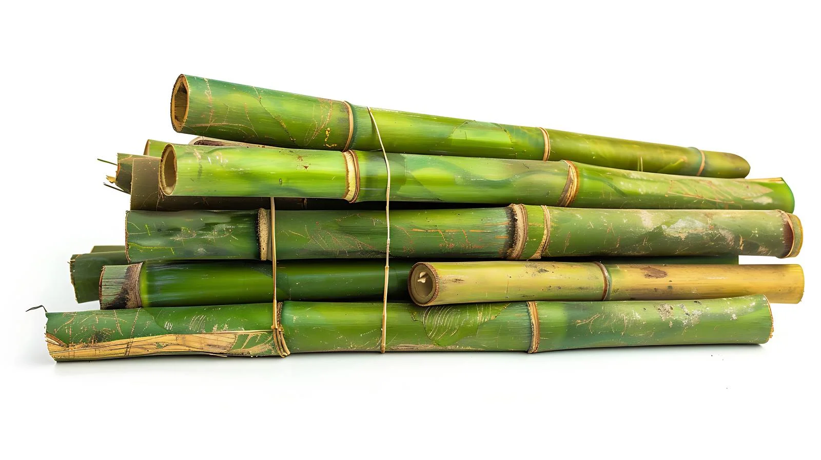 Stacked Green Bamboo Poles — free download from Dotvec