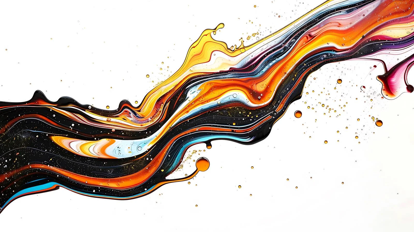 Vivid Engine Oil Stain on Road — free download from Dotvec