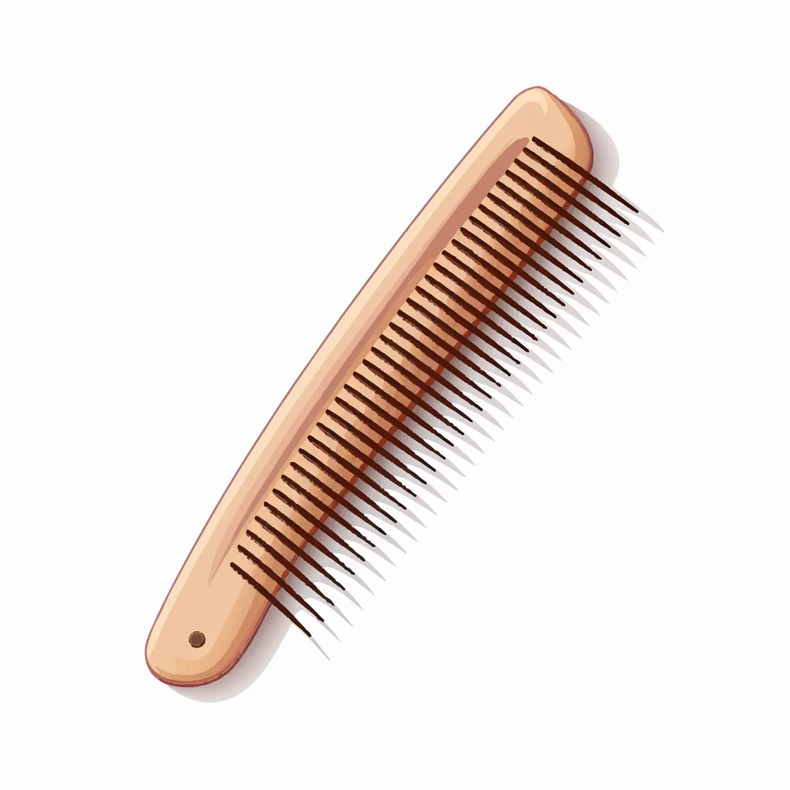 Comb Isolated on White Background Top View – free background template image from Dotvec