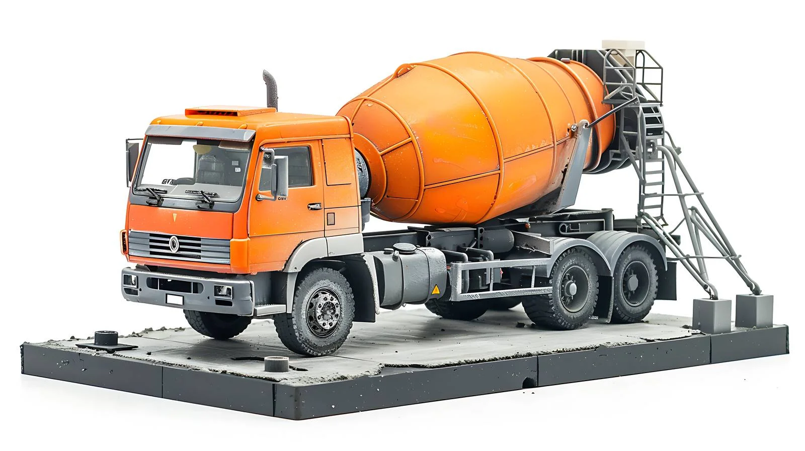 Concrete Mixer Truck Parked Beside Concrete — free download from Dotvec