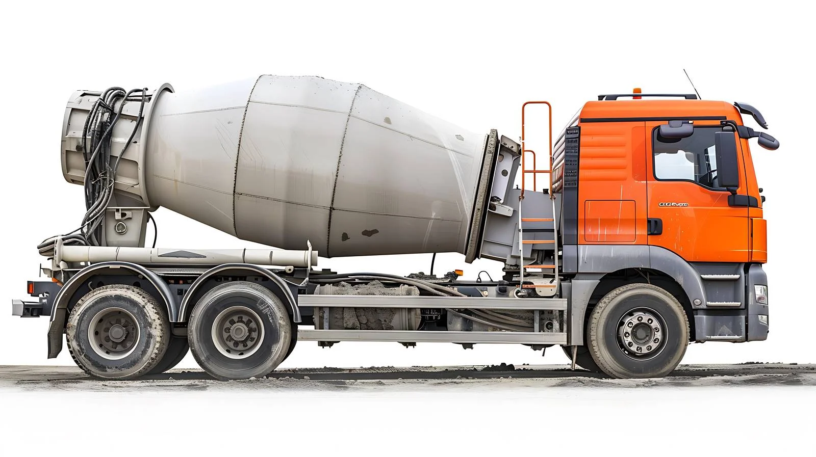 Concrete Mixer Truck Parked With Concrete — free download from Dotvec