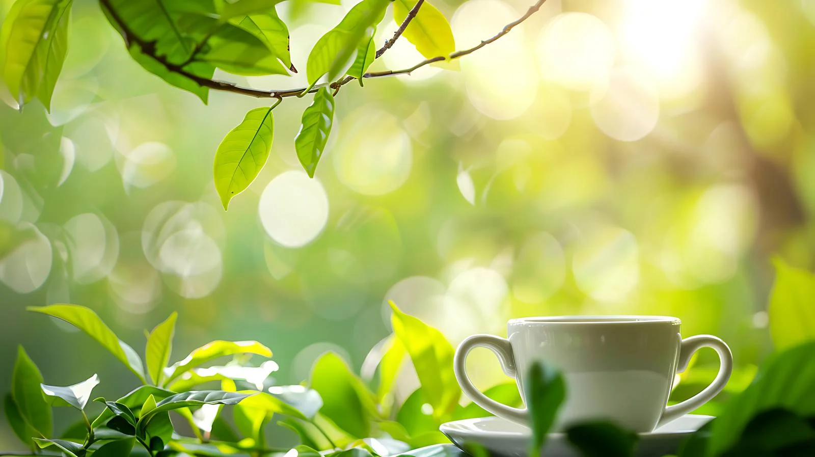 Serenity in a Blurred Green Wellness Moment — free download from Dotvec