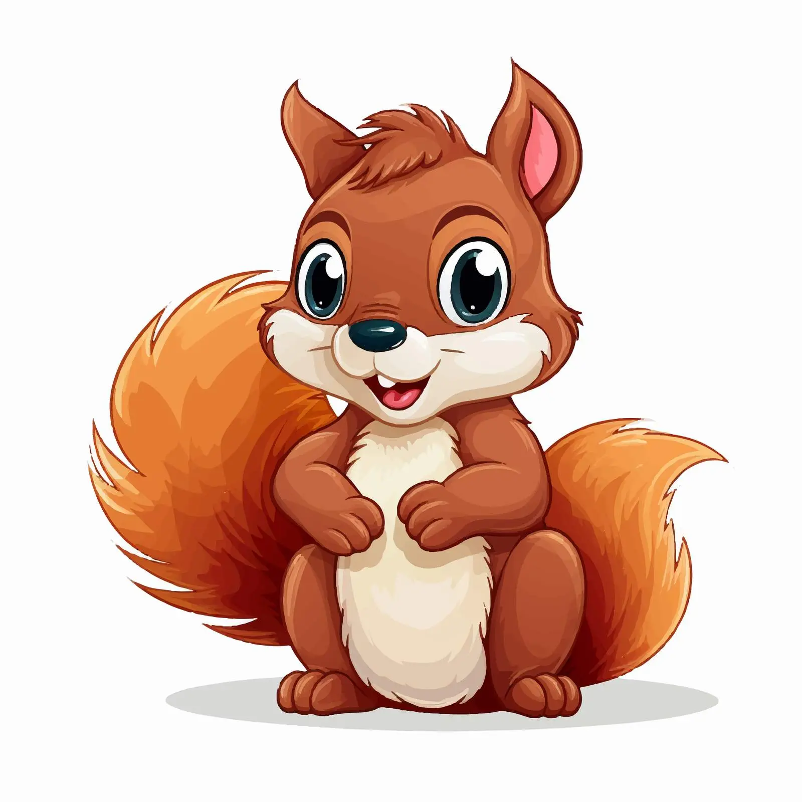 Charming Cartoon Squirrel Vector Art Design — free download from Dotvec