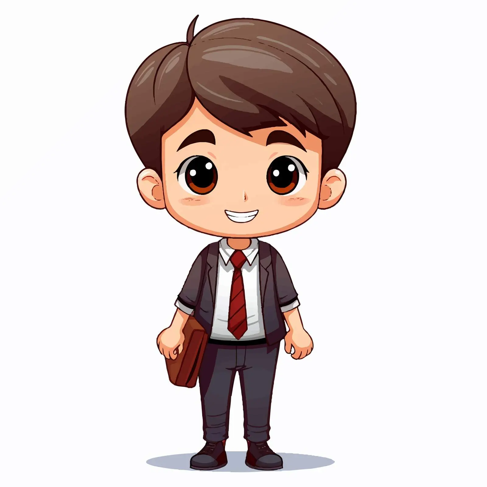 Charming Vector Illustration of a Boy Student — free download from Dotvec