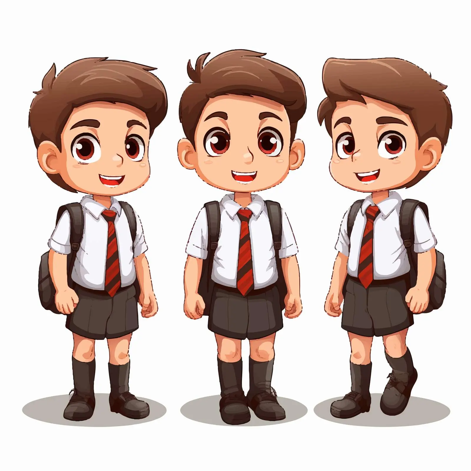 Charming Vector Illustration of Boy Student — free download from Dotvec
