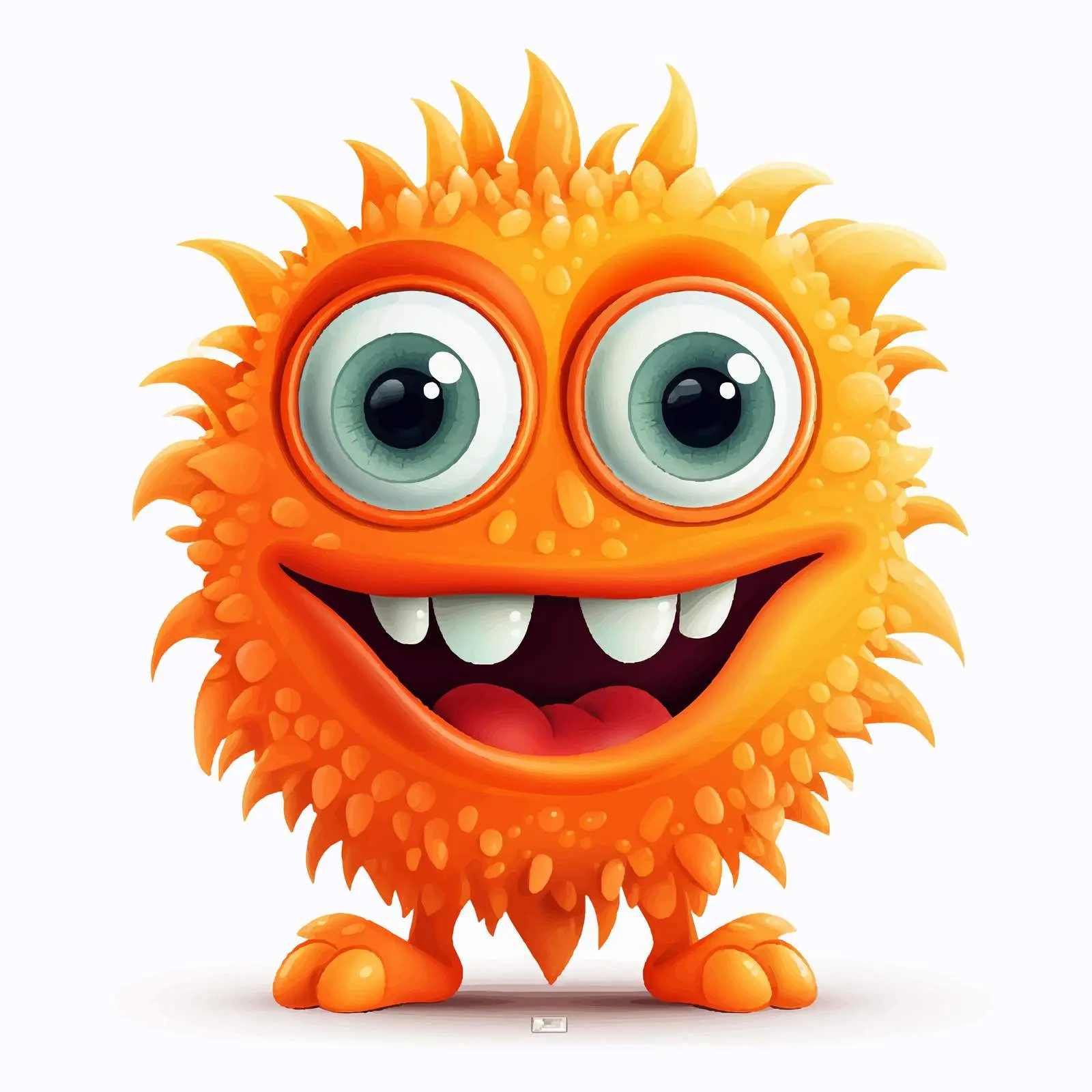 Three-Eyed Cartoon Character Vector Design — free download from Dotvec